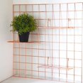 thumbnail image 3 of Metal Hanging Basket, Metal Wall Grid, Grid Display Rack, Grid Photo Wall, Wall Grid Hanging Tray, For Wall Art Small Object Display Rack, 3 of 5