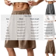 thumbnail image 3 of Ceisia Men Herringbone Wide Leg Shorts Elastic Drawstring Waist Soft Thick Loose Baggy Fit Daily Casual Home Lounge Short Pants Gifts for Father, 3 of 9