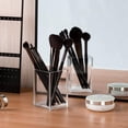 thumbnail image 2 of Transparent Makeup Brush Holders - 2 Pack, Acrylic Cosmetic Brush Eyeliner Storage for Dresser and Countertop, Desk Pen Pencil Cup Pot, 2 of 5
