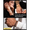 thumbnail image 3 of ChainsHouse 14k Gold Plated Cuban Link Bracelet for Men Chunky 8mm/12mm/17mm Width Men's Chain Bracelets Stainless Steel Punk Jewelry Gift, 3 of 8