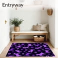 thumbnail image 3 of ODIKA 2'x3' Machine Washable Non-Slip Area Rug, Charming Pet Themed Circular with Cute Animal High Traffic Rug, Purple, 594834, 3 of 7