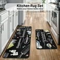 thumbnail image 3 of Black and White Kitchen Rugs and Mats Non-Skid Washable for Floor, Farmhouse Black and White Kitchen Decor and Accessories Kitchen Mat Set of 3, 17"x30"+17"x47"+17"x59", 3 of 6