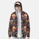 thumbnail image 2 of Fotbe Skulls and Flowers Chaqueta con Protección Solar UPF 50+ para Hombre y Mujer, Camisa con Capucha y Bolsillos-Medium, 2 of 7