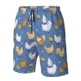 thumbnail image 5 of Naloa Chicken Family Men's Beach Shorts, Surfing shorts, Swim trunks, Quick Dry Swim Trunks for Surfing Beach Fun - 3X-Large, 5 of 9