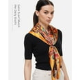 thumbnail image 3 of PUMIER 35” Large Square Satin Head Scarf - 3Pcs Satin Hair Scarves Silk Bandana Scarf Headscarf Silk Feeling Scarf for Women, 3 of 9