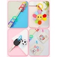 thumbnail image 2 of DIY.STORE 100 Pcs Binder Rings Plastic Book Rings Paper Rings Flashcard Rings Colored Loose Leaf Rings Cards Rings Office Supplies, 2 of 3