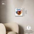 thumbnail image 5 of Disco Heart Canvas Pop Art Prints by Art Remedy, Silver Frame, 12" x 12", 5 of 7