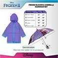 thumbnail image 2 of Disney Kids Umbrella and Slicker, Frozen Toddler Girl Rain Wear Set, for Ages 4-5, 2 of 5
