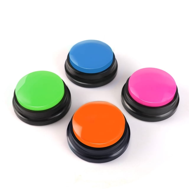 Botón de grabación de voz OFVENS 30s Playback, paquete de 4 colores