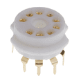 thumbnail image 2 of 4PCS Ceramic 9 Pin Gold PCB Vacuum Tube Socket for 12AX7,12AT7, 2 of 6