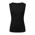 thumbnail image 4 of Womens Summer Tops 4x for Women Camisole Leotard Women Top Apparel Bra 2xl Tops All The Things Back Support Top 4x Workout Clothes for 2 Pk Night Gowns Blouses Tops Fashion Ladies Going Out Black S, 4 of 5