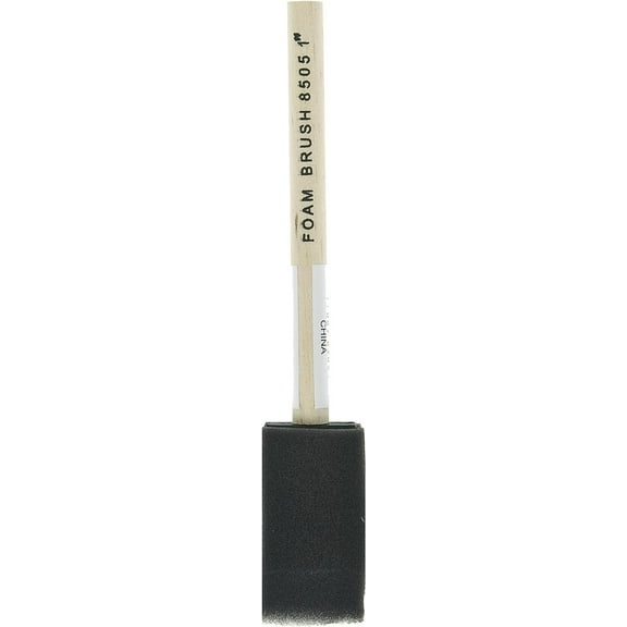 Linzer Products Corporation Foam Paint Brush. High Density Closed Cell Foam with a Wood Peg Handle. 1-Inch.