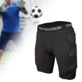 thumbnail image 1 of Pantalones cortos de con protector de cadera, cómodos y versátiles, con acolchado de espuma, para fútbol, ​​patinaje, béisbol, equitación y SG, 1 of 8