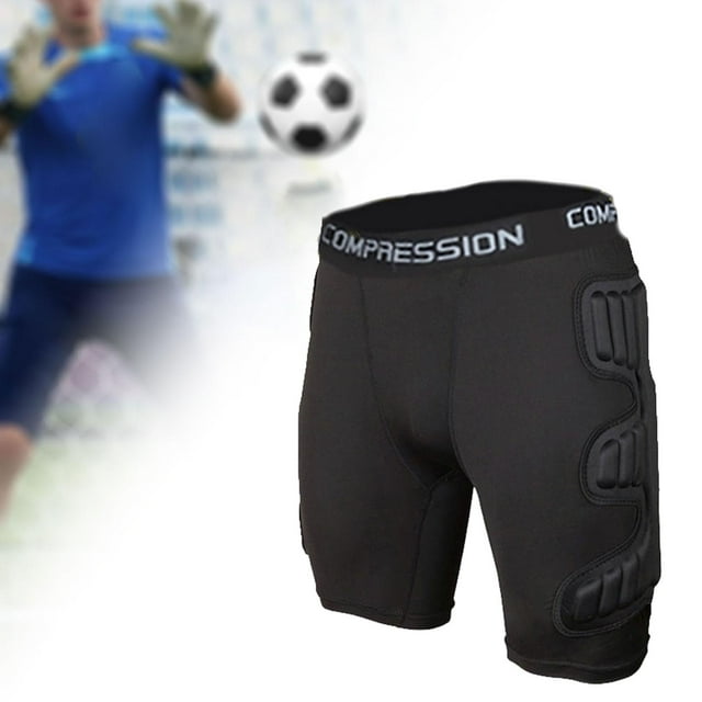 Pantalones cortos de con protector de cadera, cómodos y versátiles, con acolchado de espuma, para fútbol, patinaje, béisbol, equitación y SG