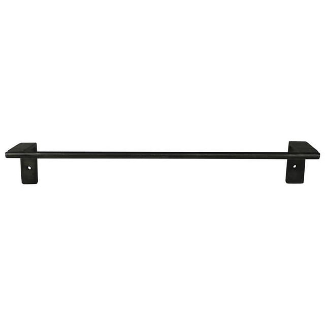 Benjara BM237021 Traditional Style Metal Towel Rod, Black
