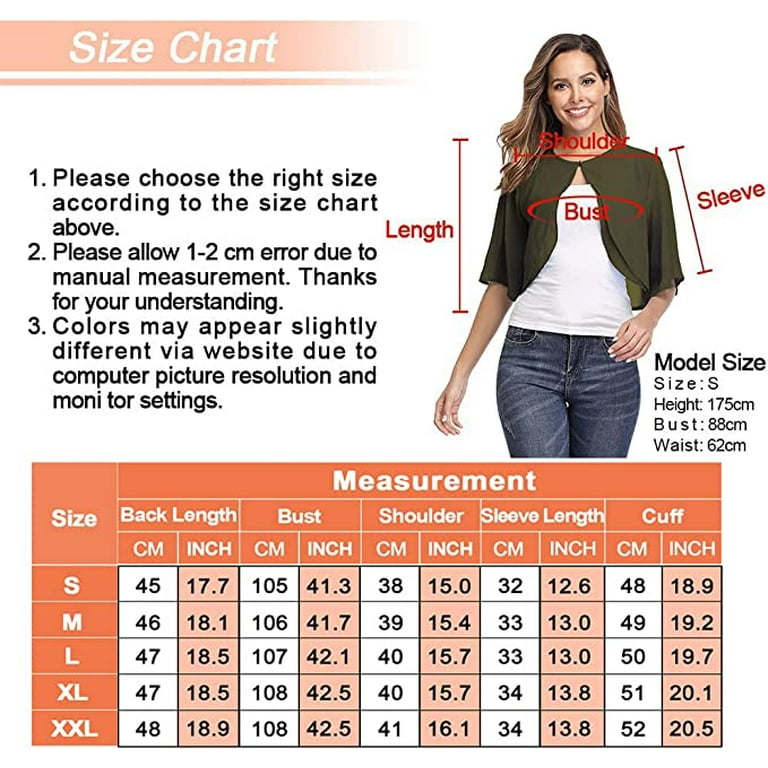 Summer Solid Chiffon Shirts Capes Women Half Sleeve Shrug Open Front Bolero  Tops Cardigan Elegant Female Clothes(Wine Red,L) 