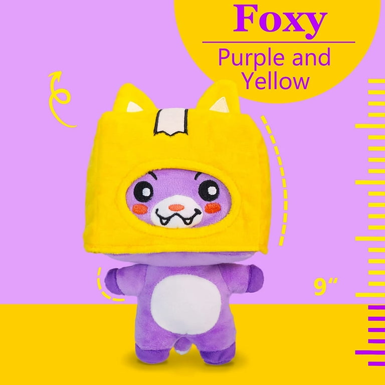 Boxy Plush Figures Toy Removable Cute Plushie Doll Soft Stuffed Pillow Gifts for Fans (27cm Fox), Size: samall, Yellow