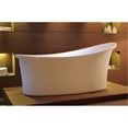 thumbnail image 3 of HomeStock Southwestern Sensibilities 6 Foot White Standing AirBubble Bathtub - Modern Oval Design with Air Blower, Multi-Color Lights, 40-Gallon Capacity, 3 of 5