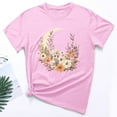 thumbnail image 3 of ICHUANYI Women's T Shirt Summer Tops Fashion Print Short Sleeve Crewneck Tee Casual Loose Shirts, 3 of 3