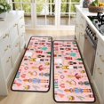 thumbnail image 4 of Kitchen Rugs Sets Of 2,Pink Christmas Nutcracker Pattern Anti Fatigue Kitchen Mat Rugs Non Slip Washable,Decorative Kitchen Floor Mats for Kitchen,Sink,Laundry,17"x47"+17"x47", 4 of 5