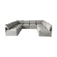thumbnail image 1 of Ensemble de canapés modulaires Flexiform en forme de U de Patioflare, gris, 1 of 9