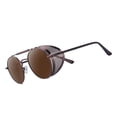 thumbnail image 5 of Round Steampunk Sunglasses Metal Frame Side Gothic Glasses for Women Dark, 5 of 7