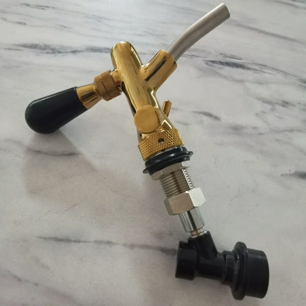 Draft Beer Dispenser Kegs Couplers Brass Texture Beer Tap Dispenser Draft Kegerator Tap Homebrews Accessory for Wine