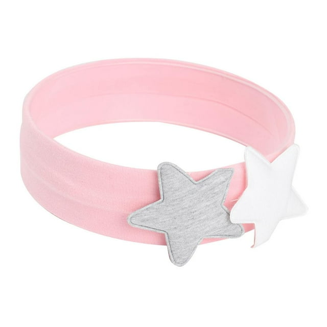 Diadema de pentagrama doble Zulema para bebé niña niño pequeño Rosado 20x5cm