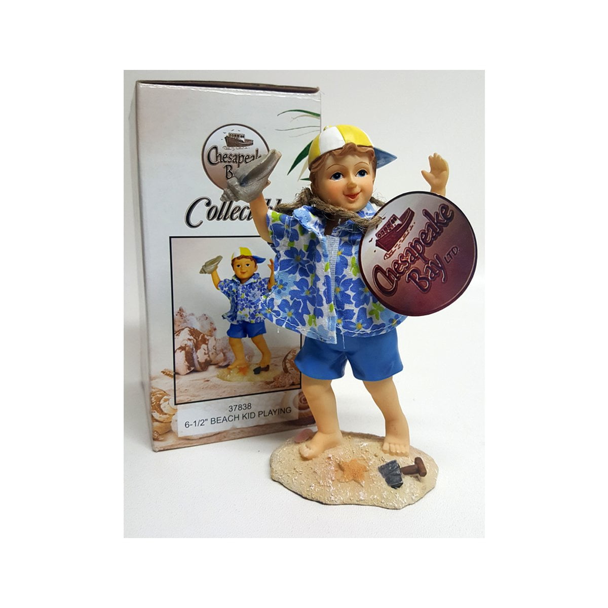 Chesapeake Bay Ltd. Collectible Beach Kid Playing Figurine 6.5" Boy -  Walmart.com