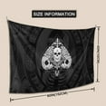 thumbnail image 5 of XMXT Wall Tapestry, Skeleton Ace Symbol Print Wall Decor Tapestry for Bedroom, 60 x 40 inches Black, 5 of 9