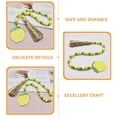 thumbnail image 2 of IFANLANDOR 1Pack Rustic Wood Bead String Festive Atmosphere Diy Tassel Ornament 1.6In Multi Color, 2 of 8