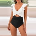 thumbnail image 4 of Hontri Women's Tummy Control One Piece Swimsuit Clearance! Slimming Swimsuits for Women White Xxl, 4 of 5
