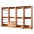 thumbnail image 3 of Dee Modular Freestanding Closet System, 4 Hanging Rods, 6 Shelves, Brown, 3 of 8