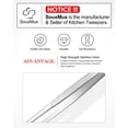 thumbnail image 4 of Pinzas de cocina SouxMux de acero inoxidable de 30 cm, 2 piezas, 4 of 7