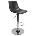 thumbnail image 4 of Best Master Jimmy Dean Faux Leather Adjustable Swivel Bar Stool Gray (Set of 2), 4 of 5