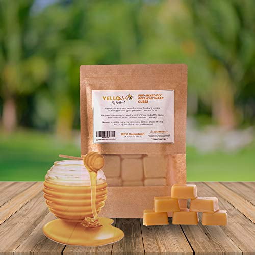 Beeswax Wrap Cubes DIY (8 Onz)- Beeswax, Pine Resin & Natural