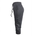 thumbnail image 2 of Sofra Women's Casual Comfy Stretchy Capri Jogger Pants w/ Pockets, 2 of 5