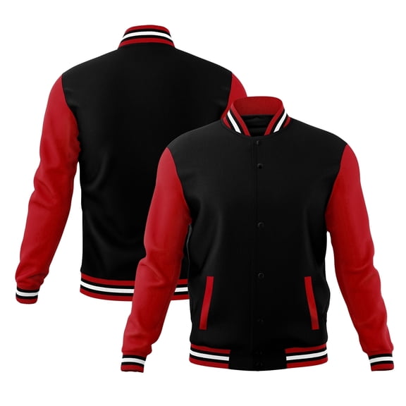 KXK Men’s Fashion Varsity Jacket Causal Cotton Letterman Baseball Bomber Jacket Lightweight Coat