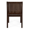 thumbnail image 4 of Dining Chair Of 2 - Wood Construction With Rustic Flavor And Slat Panel , Dark Brown Chairs Charming Panels,, 4 of 6