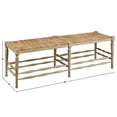 thumbnail image 2 of Galway Traditional Hand Tied Rush Bench, 2 of 2