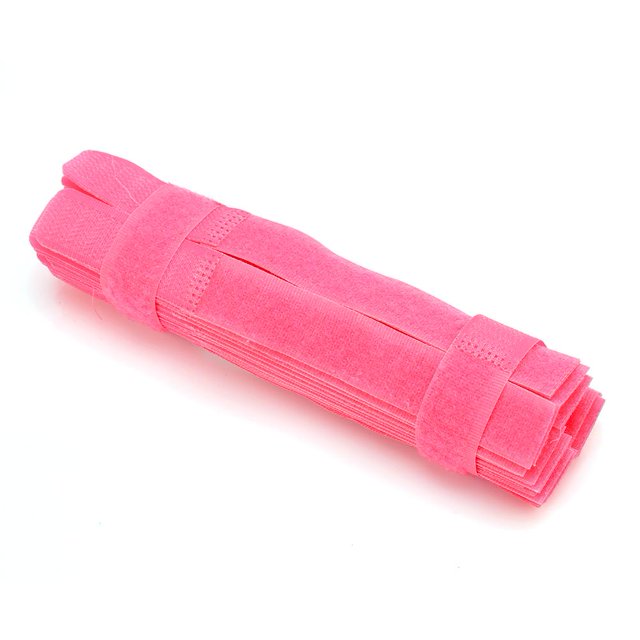 Organizador de Cable Sujetacables 7inch 50pcs / lot Sujetacables con Cinta Mágica Sujetacables Reutilizable Sujetador de Cable Correas de Plomo Envoltura de Alambre GestiónRosa roja Khall XD00753-01