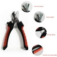 thumbnail image 3 of 4-Piece Dog & Cat Nail Clipper Set - 2 Sizes (Includes Small) with Safety Lock - Stainless Steel Pet Grooming Tools for Small, Medium Pets, 3 of 6