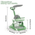 thumbnail image 2 of MINGYI 4-in-1 Foldable Baby Walker with wheels- Multi-functional, Height Adjustable (Green), 2 of 10