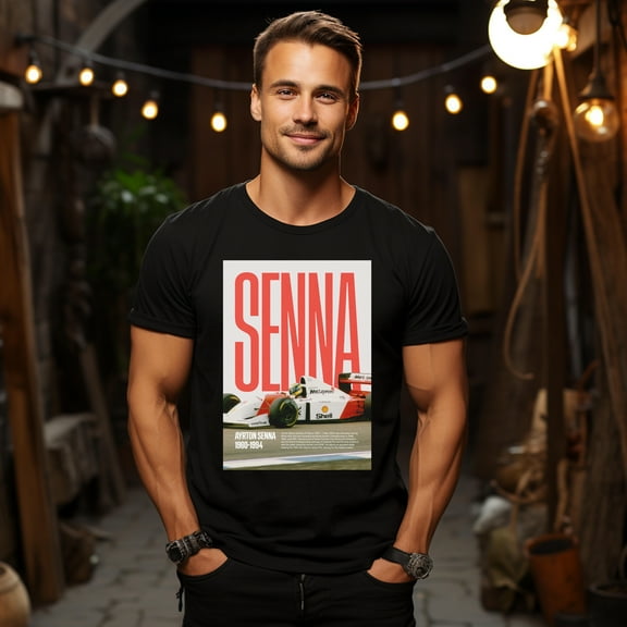 Vintage Ayrton Senna T-Shirt, Grand Prix Shirt, Senna Shirt, Automobile Racing Tee, Car Race Fan Top, Motosport Lover Gift, Driver Tee Up To 4XL