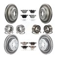 thumbnail image 1 of Transit Auto Front Rear Wheel Bearings Coated Disc Brake Rotors and Semi-Metallic Pads Kit (10Pc) for Car 2004-2010 BMW X3 - Left Right Side (Driver Passenger) KBB-107926, 1 of 11