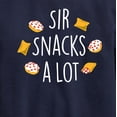 thumbnail image 3 of Instant Message - Sir Snacks A Lot - Toddler & Youth Crewneck Fleece Sweatshirt, 3 of 6