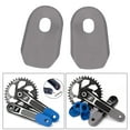 thumbnail image 4 of 2x2 Uds Botas De Manivela De Bicicleta Cubiertas De Manivela De Bicicleta Protector De Bielas Gris, 4 of 8