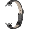 thumbnail image 2 of KOMI Strap for Xiaomi Mi Band 8 /Mi Band 9 Genuine Leather Replacement Straps for Mi Fit Band 9/8 Breathable SmartWatch Straps Wristband Bracelet Black, 2 of 9