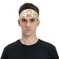 thumbnail image 2 of Daiia Cute Bee Gnome printed Men's Performance Headband,Sports Headbands,Moisture Wicking Workout Headband, 2 of 9