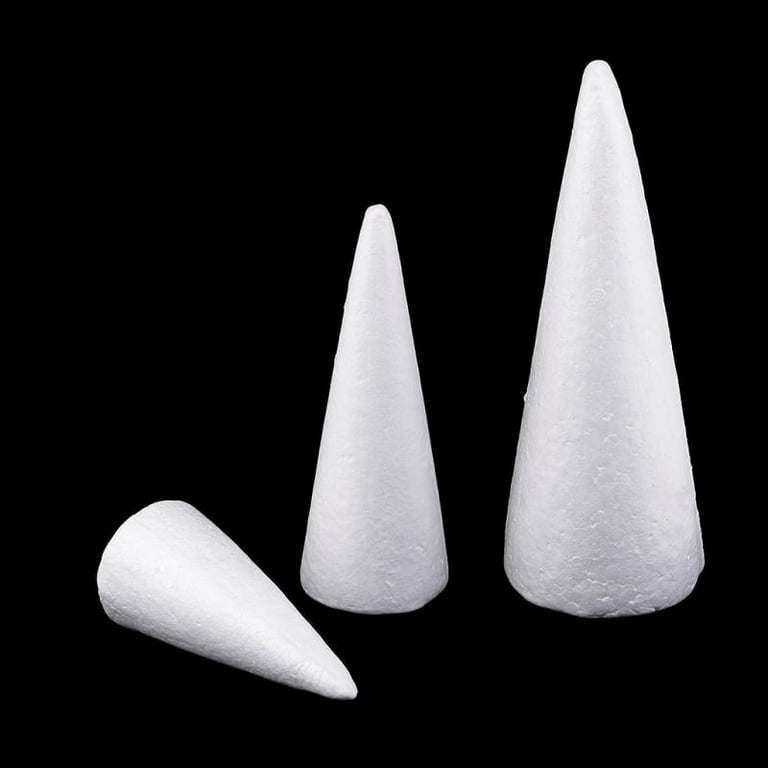 15 Packs 15/20/25cm Cone Foam for Handmade Modelling DIY 
